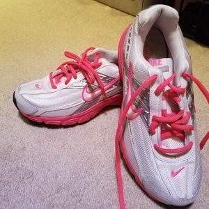 White and pink nike